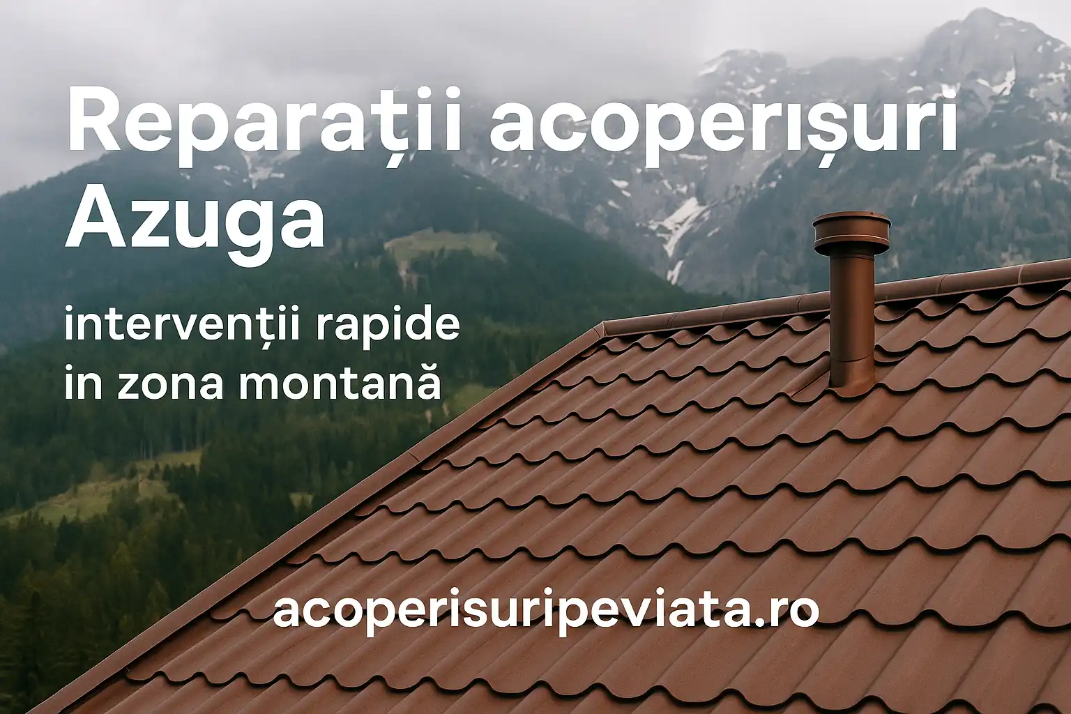 Reparatii acoperisuri Azuga – interventii in zona montana