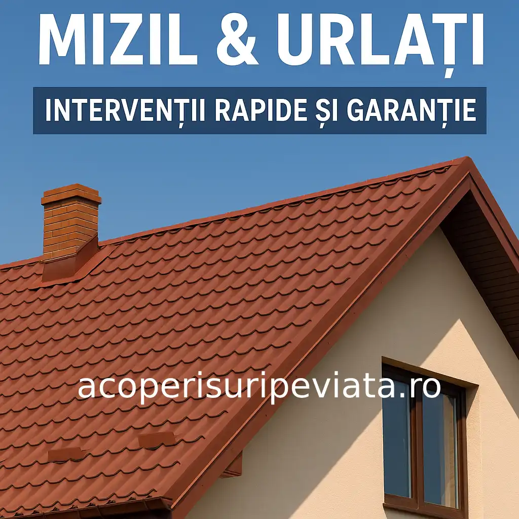 Reparatii acoperisuri Mizil si Urlati