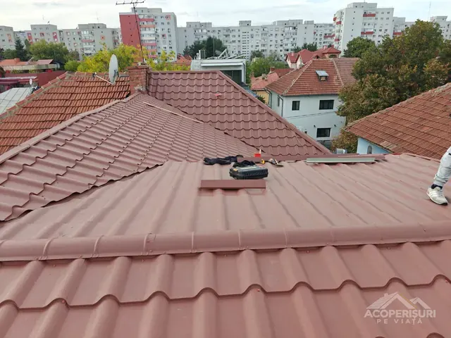 Acoperiș din țiglă metalică BILKA, strada Gala Galaction, Sector 1